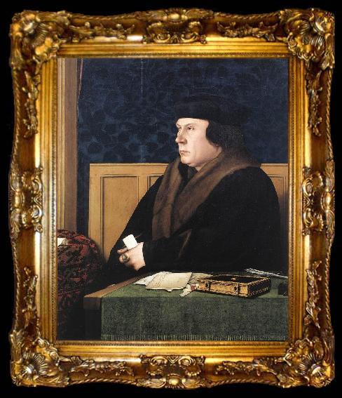 framed  HOLBEIN, Hans the Younger Portrait of Thomas Cromwell f, ta009-2